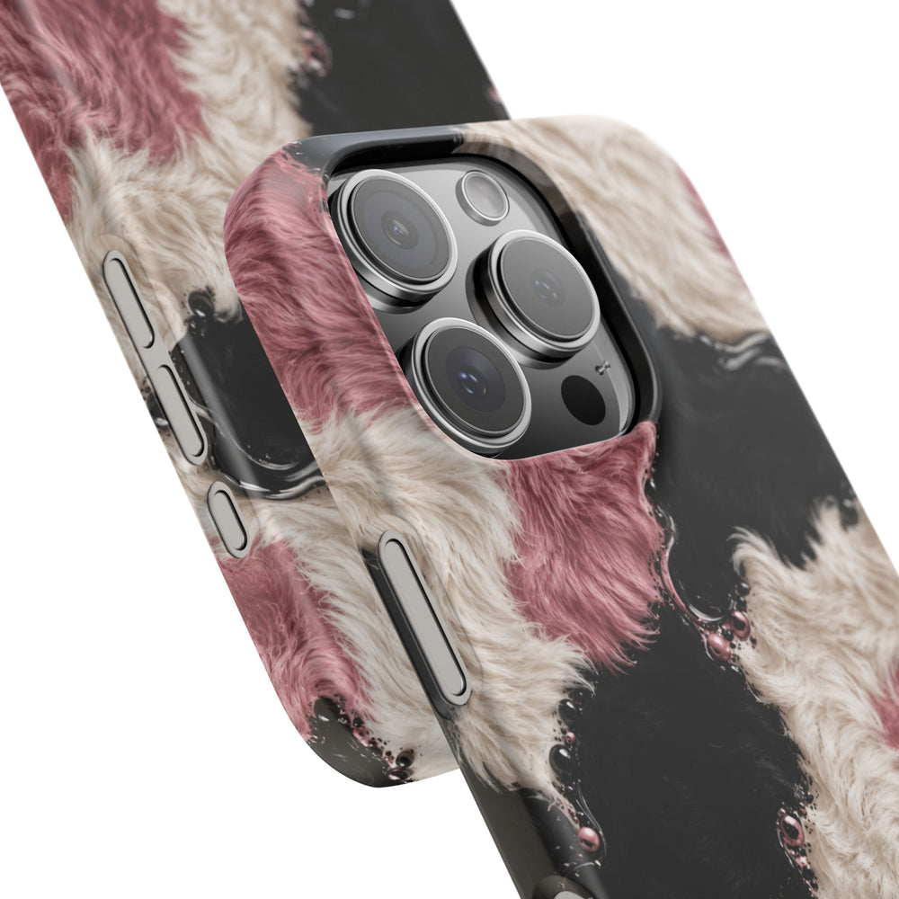 Cow Print Swirl Snap Case