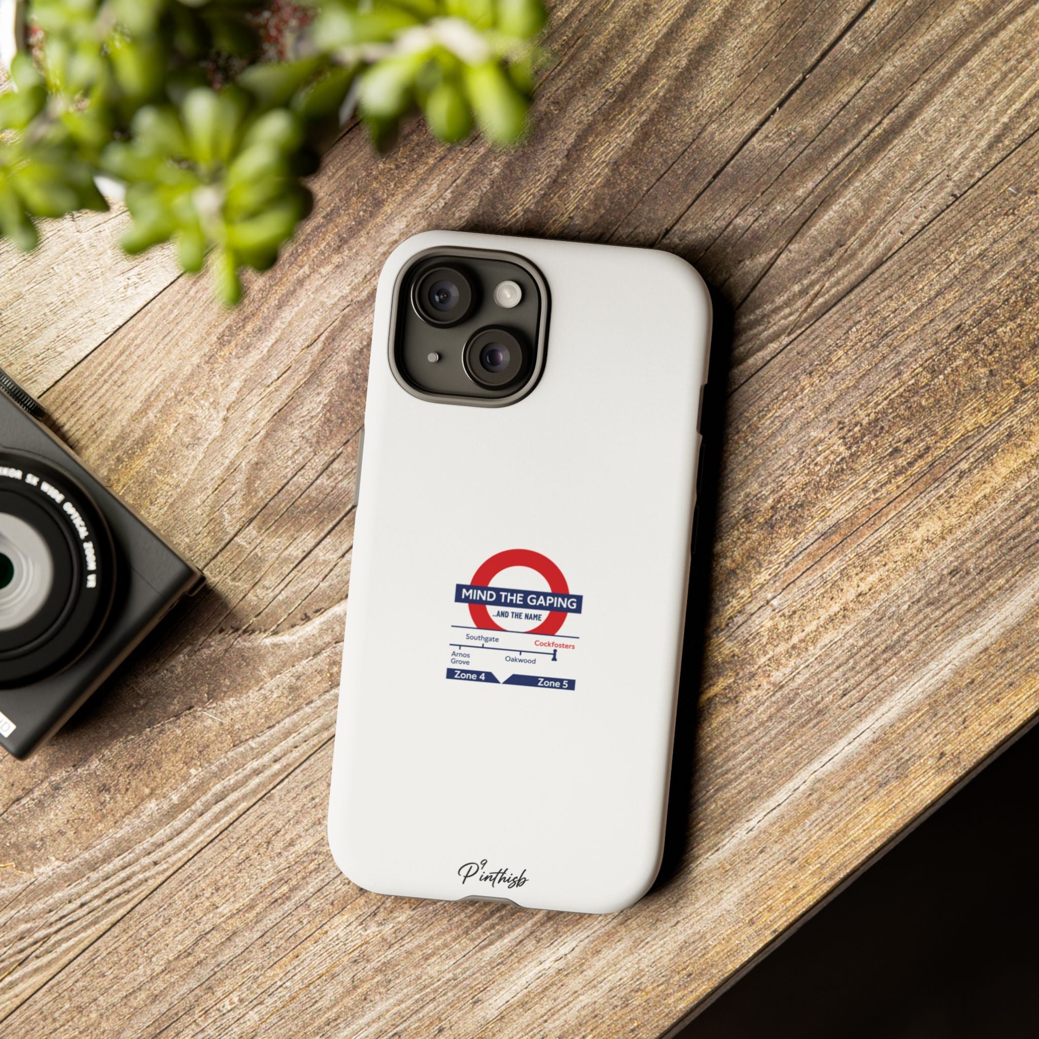 "Mind the Gaping" London Tube Parody Phone Case