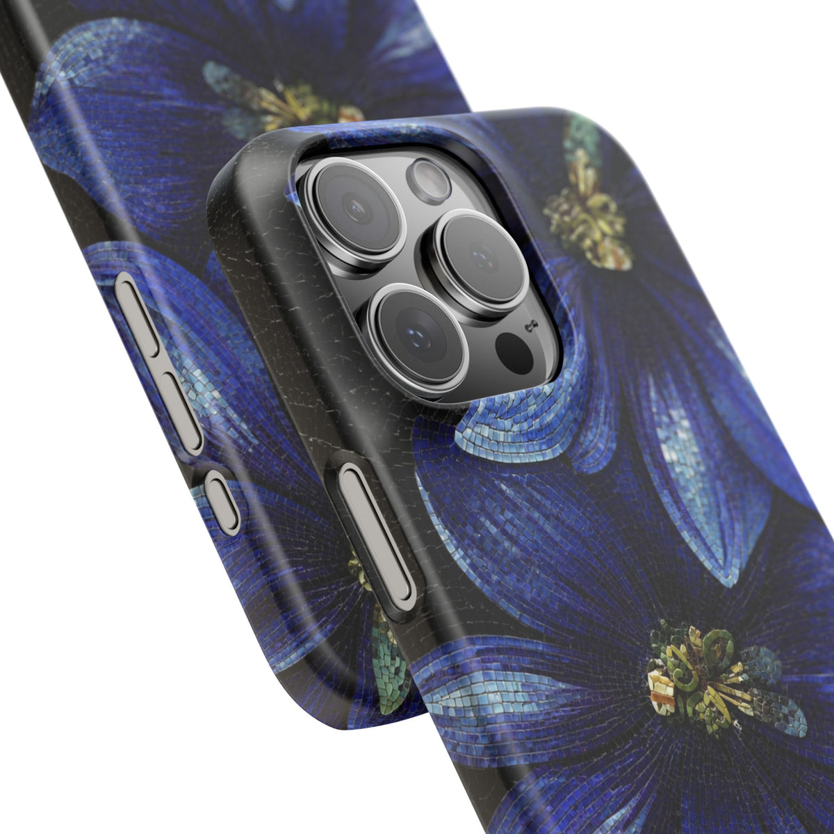 Blue Floral Snap Case