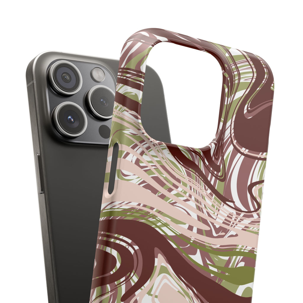 Abstract Marbled Snap Phone Case
