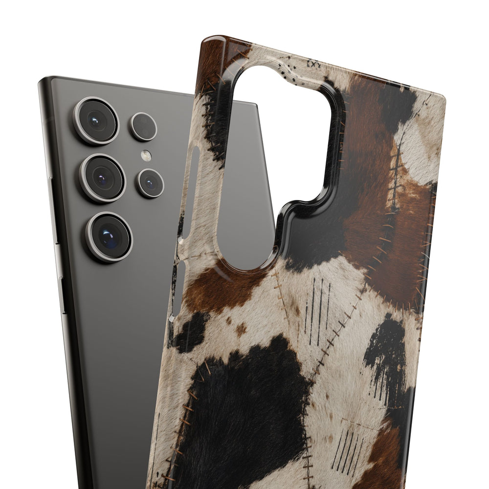 Brown & Black Animal Print Snap Case