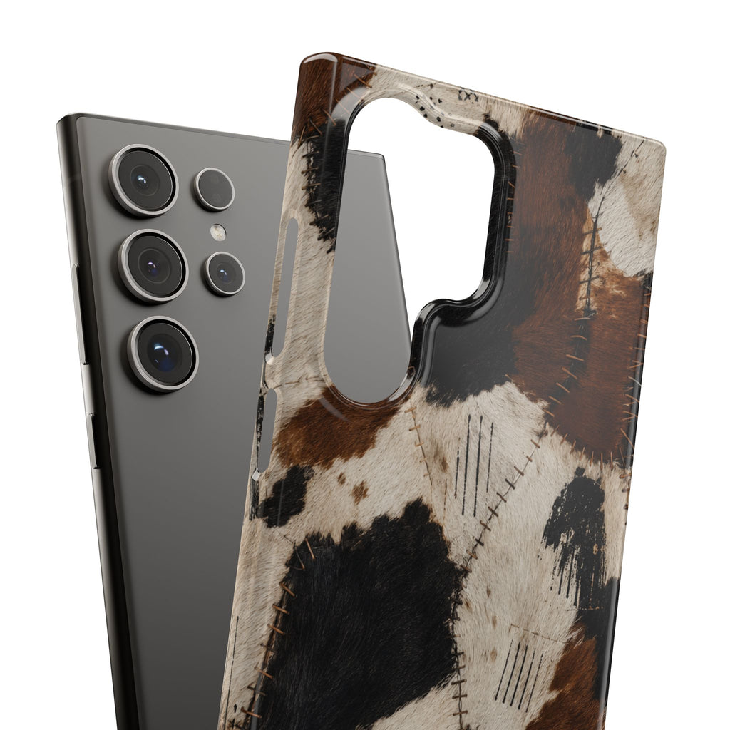 Brown & Black Animal Print Snap Case