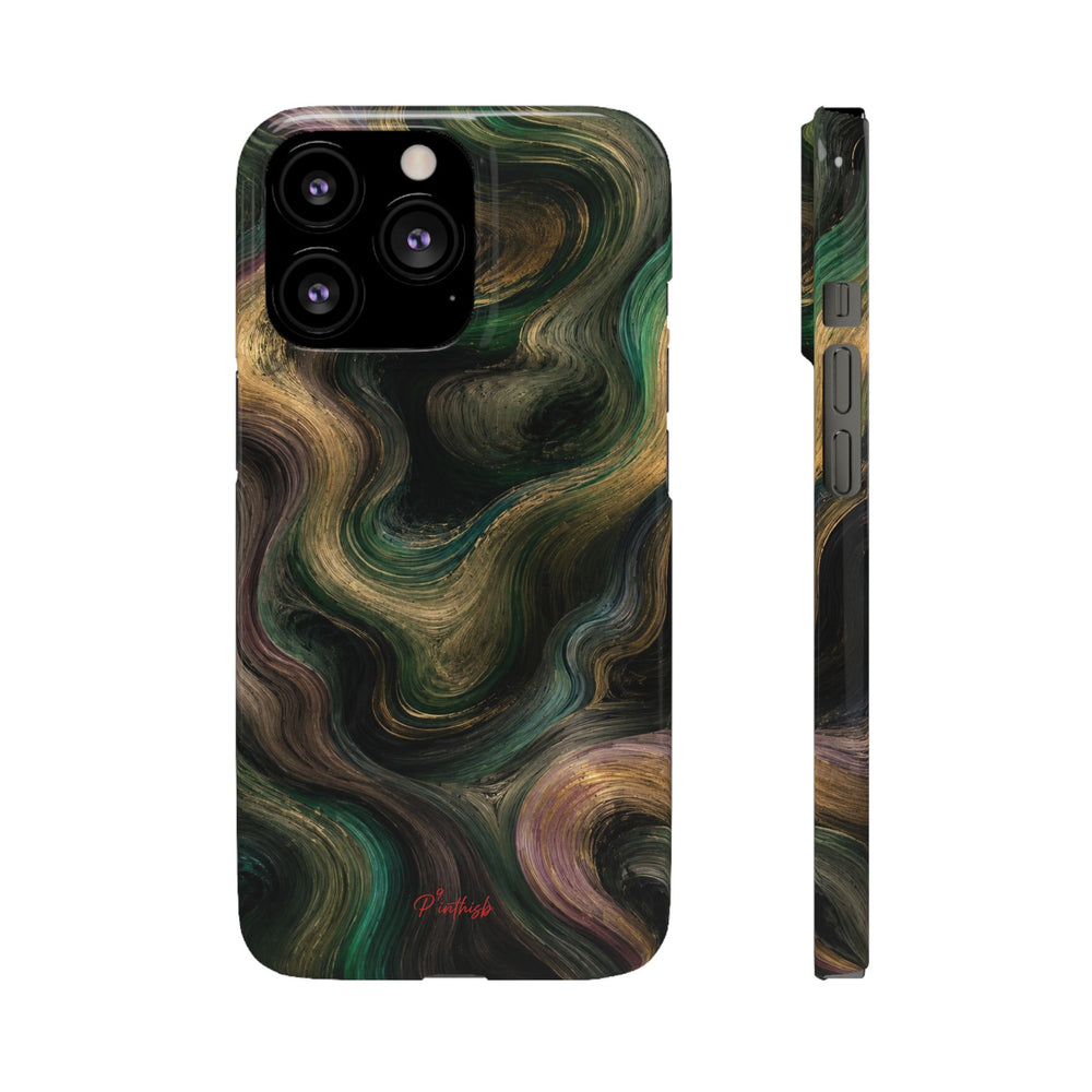 Marbled Forest Snap Phone Case