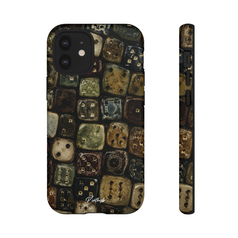 Vintage Dice Tile Phone Case