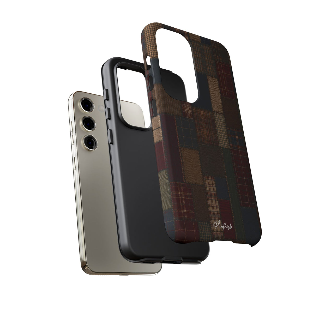 Plaid Patchwork Tough Phone Case