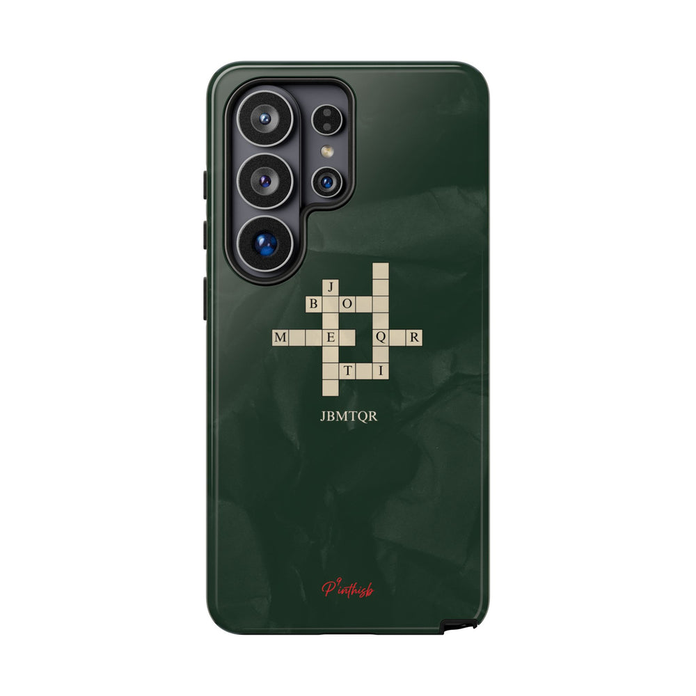 "JBMTQR crossword" Tough Phone Case