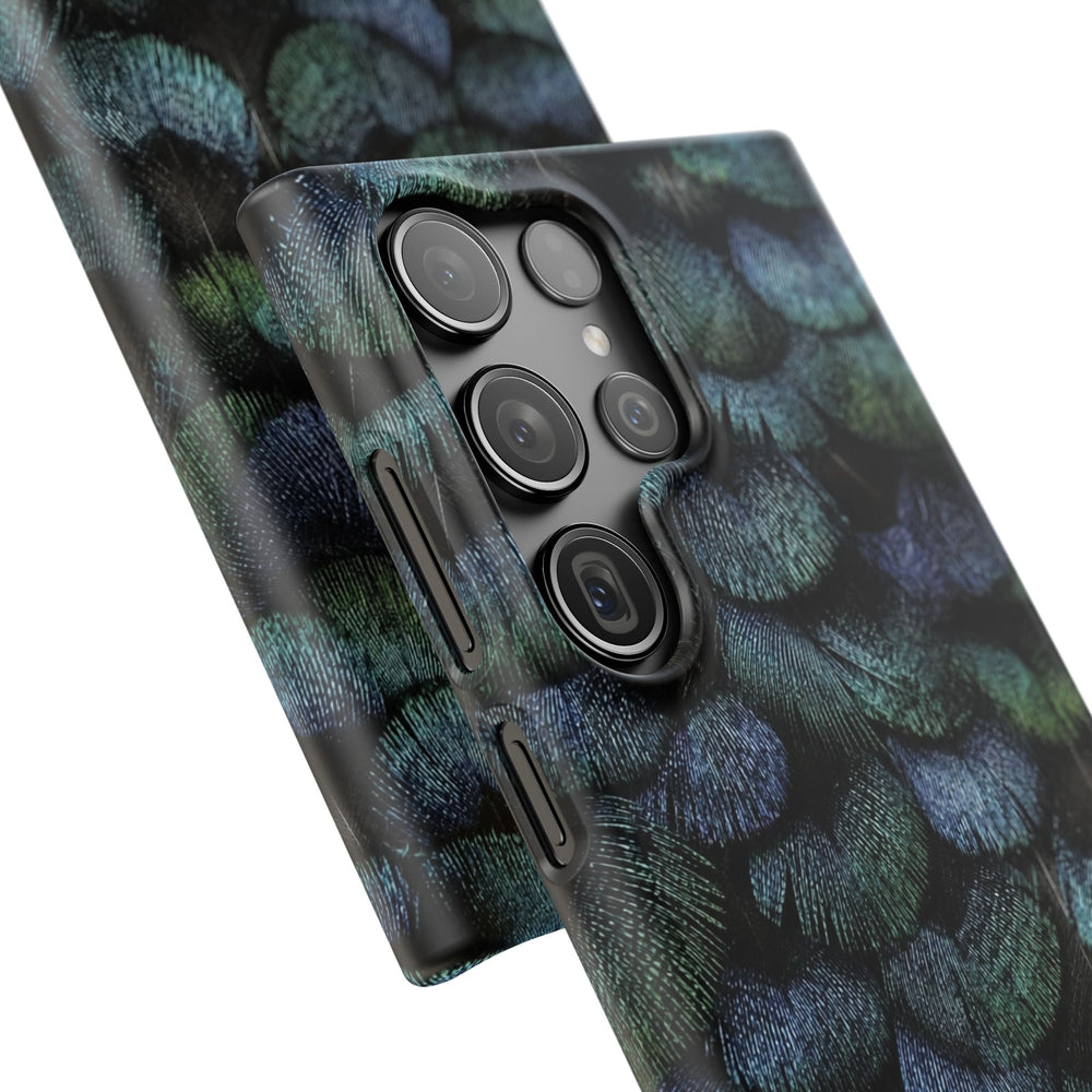 Iridescent Feather Snap Case
