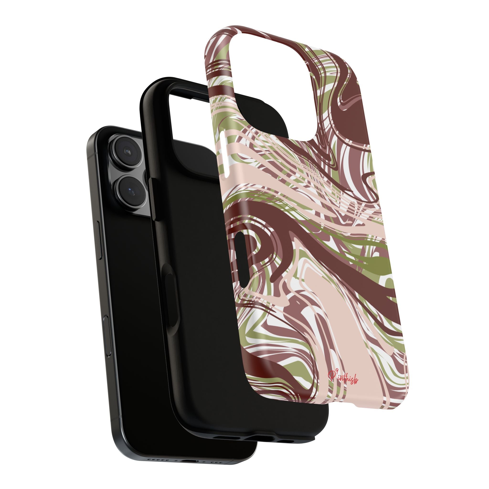 Abstract Marbled Tough Phone Case