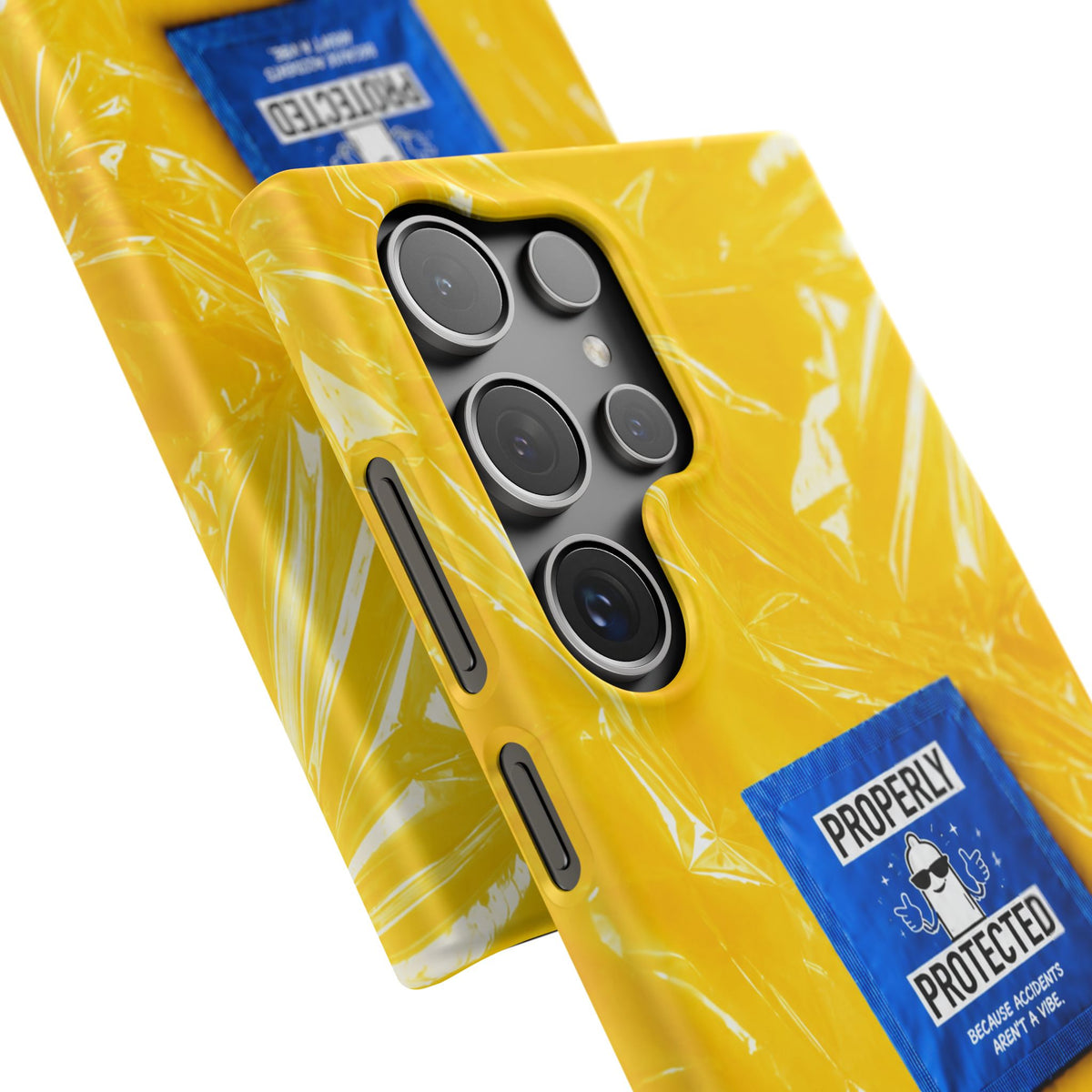 "Properly Protected" Graphic Snap Phone Case