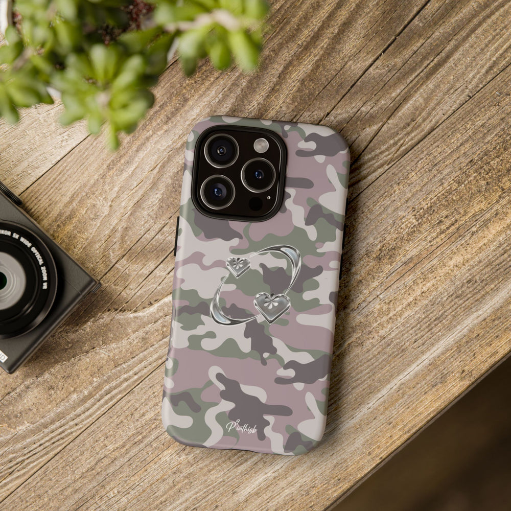 Camouflage Heart Tough Phone Case