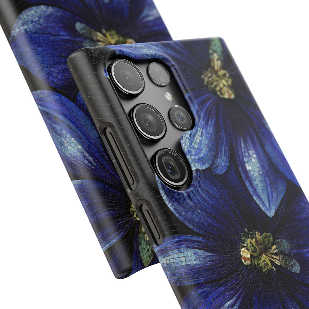 Blue Floral Snap Case