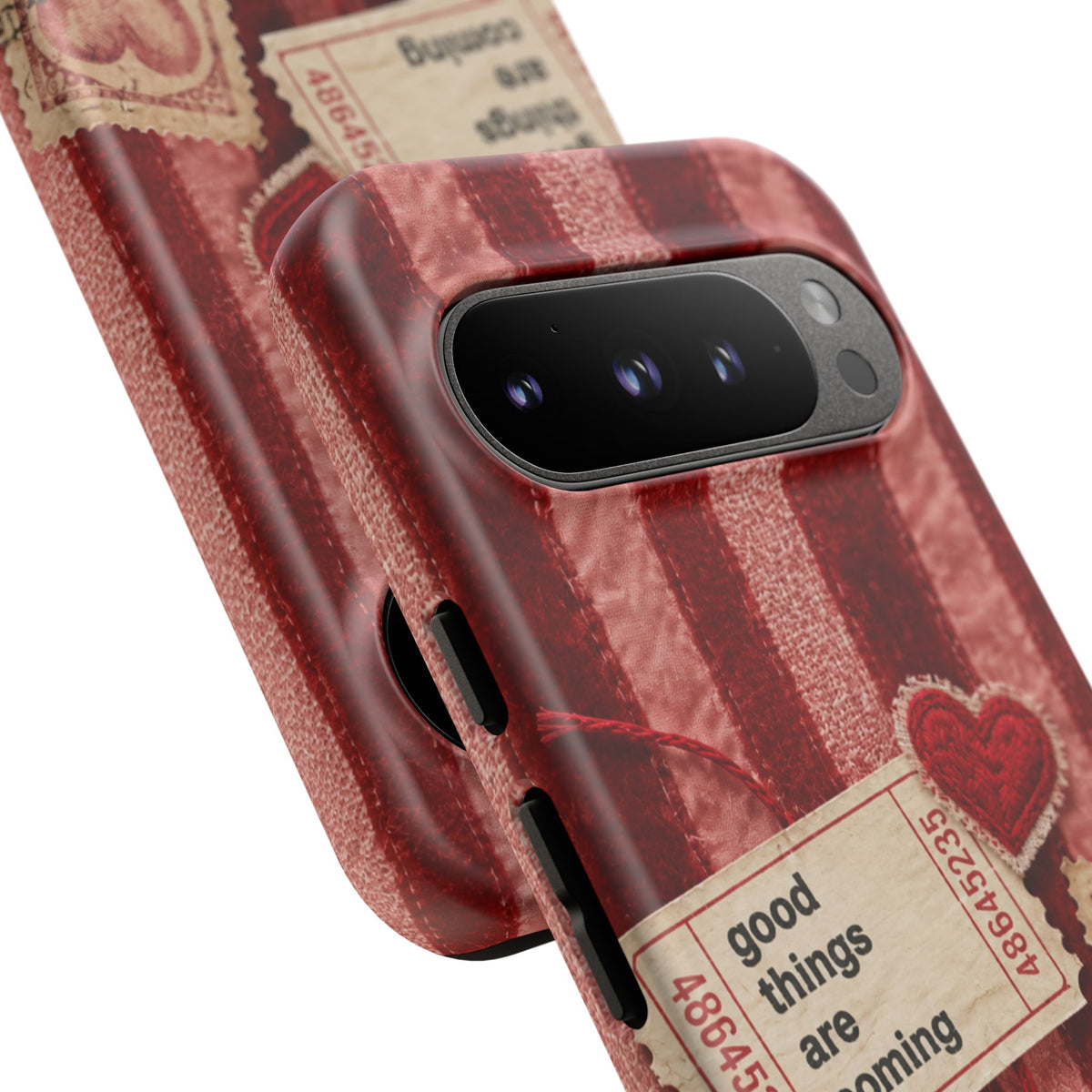 “Good Things Are Coming” Red Phone Case