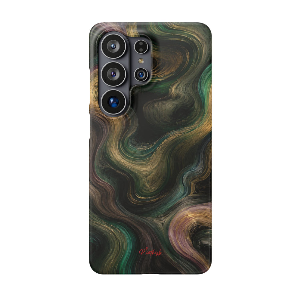 Marbled Forest Snap Phone Case