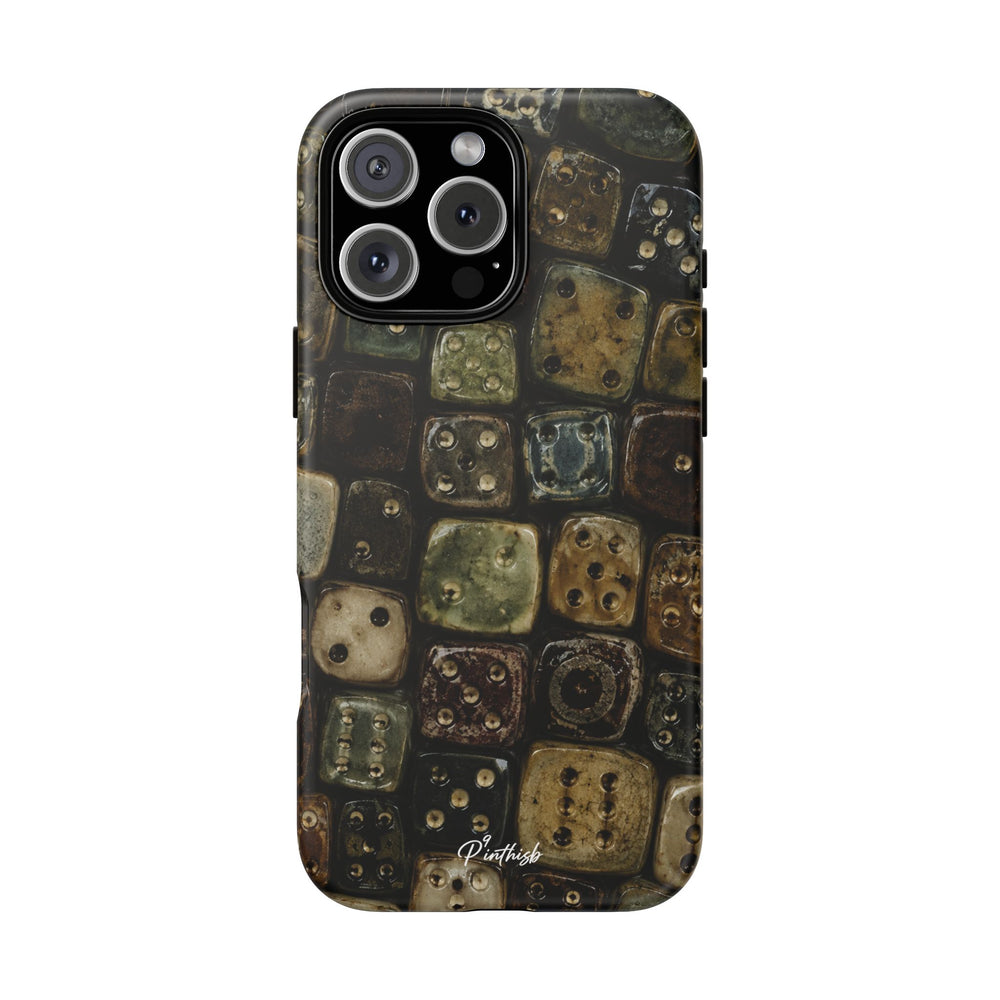 Vintage Dice Tile Phone Case