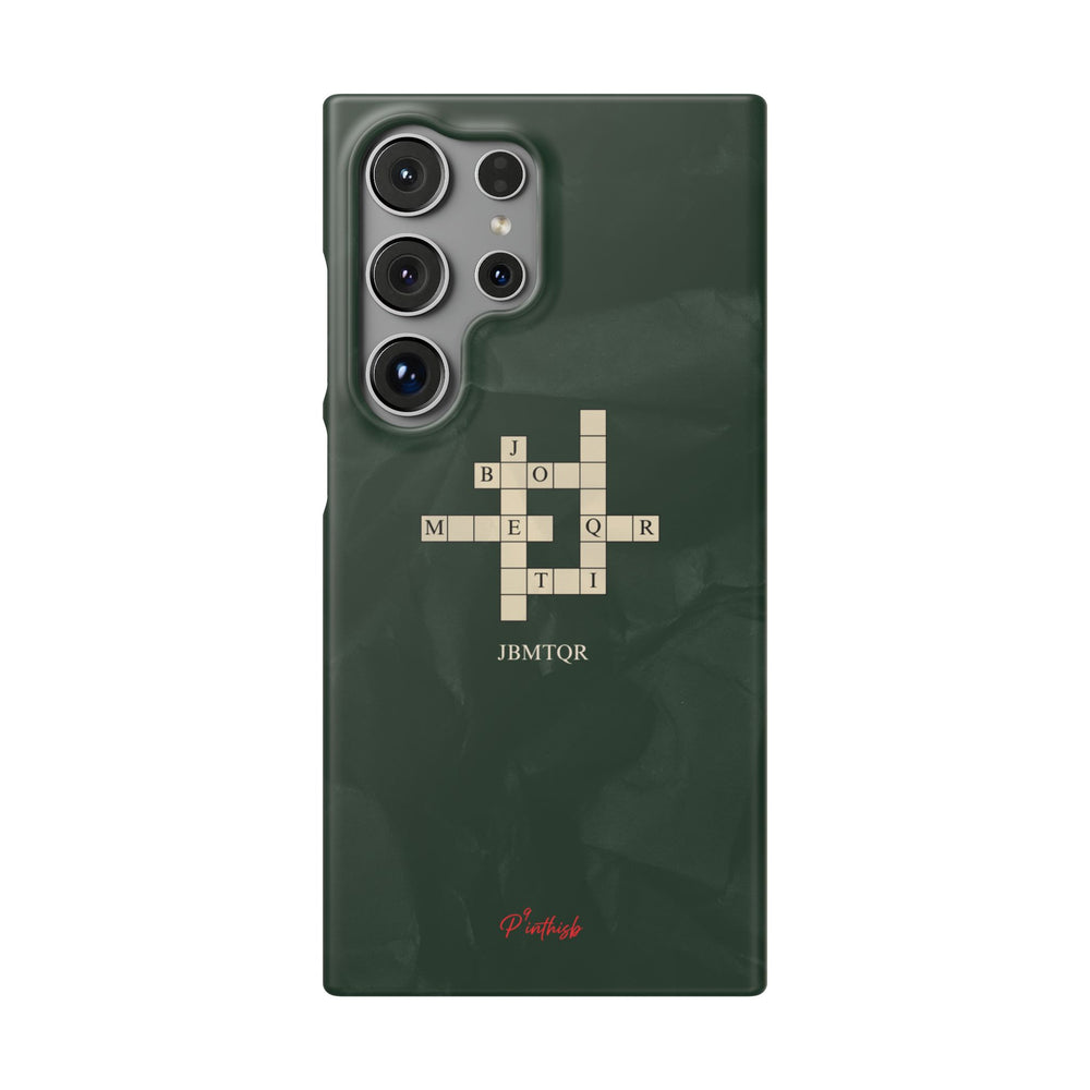"JBMTQR crossword" Snap Phone Case