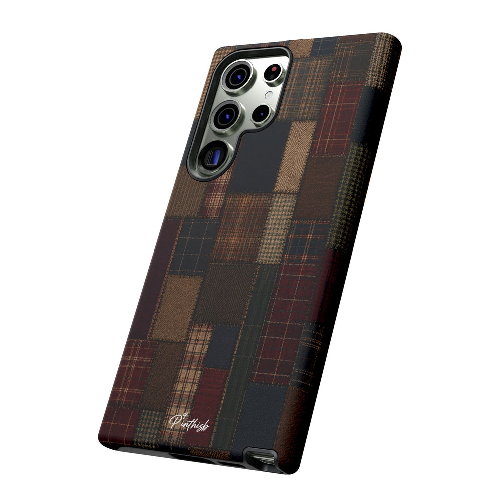 Plaid Patchwork Tough Phone Case