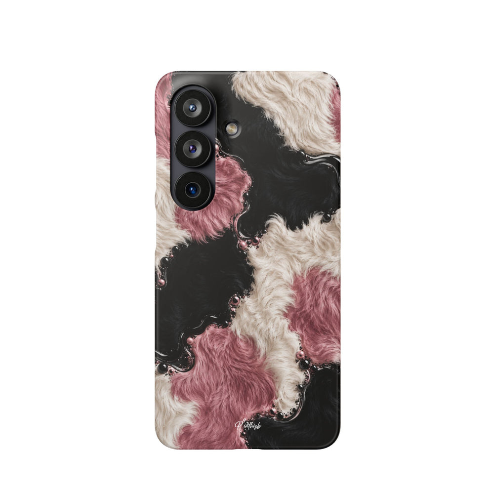 Cow Print Swirl Snap Case