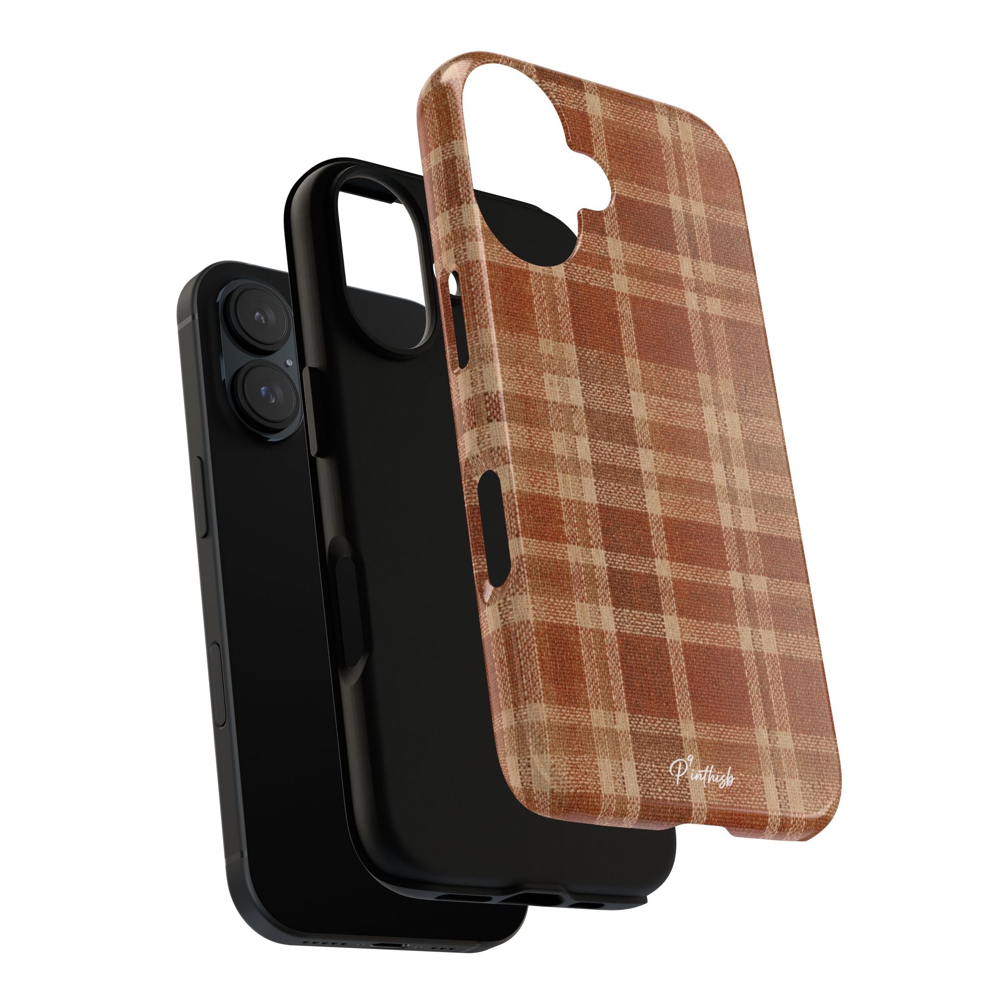 Rustic Brown Cozy Plaid Tough Case
