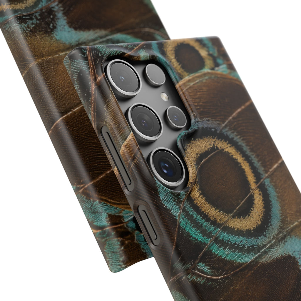 Peacock Feather Pattern Snap Case