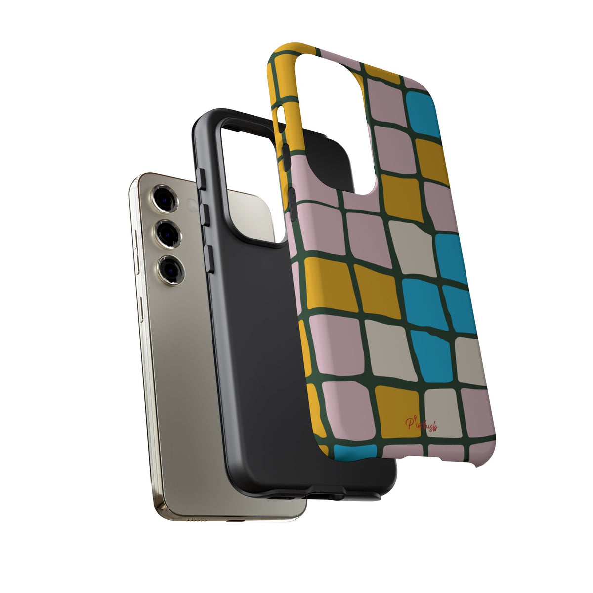 Color Grid Tough Phone Case