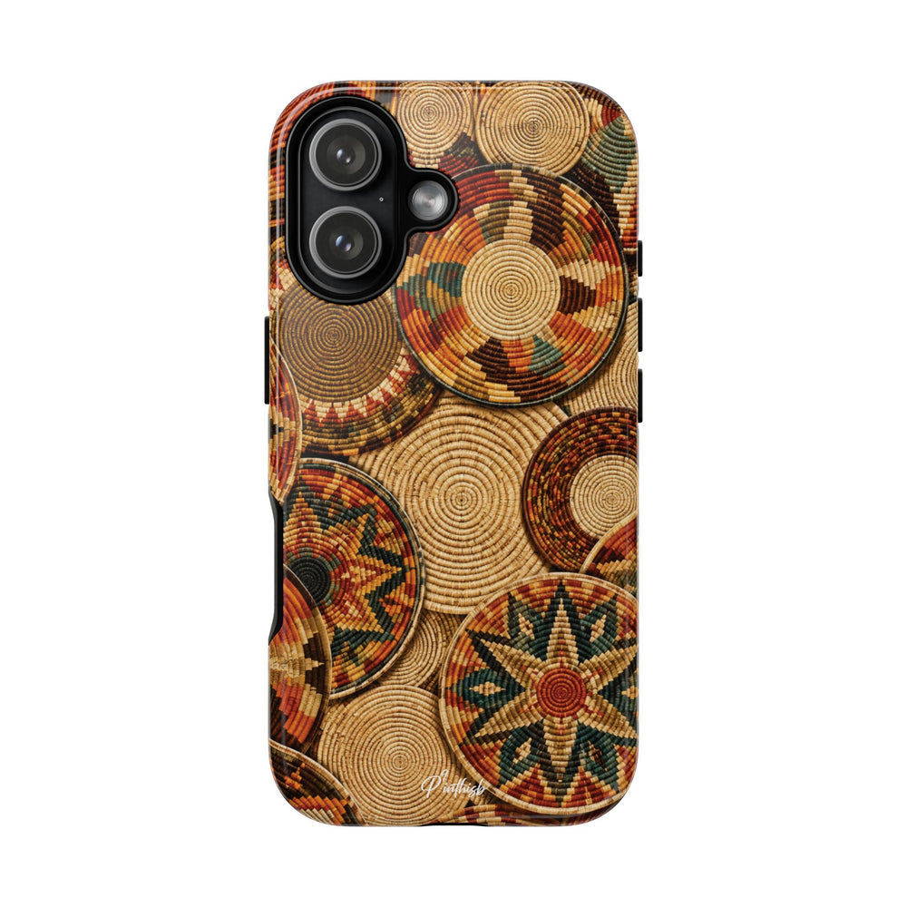 Bohemian Woven Basket Pattern Tough Case
