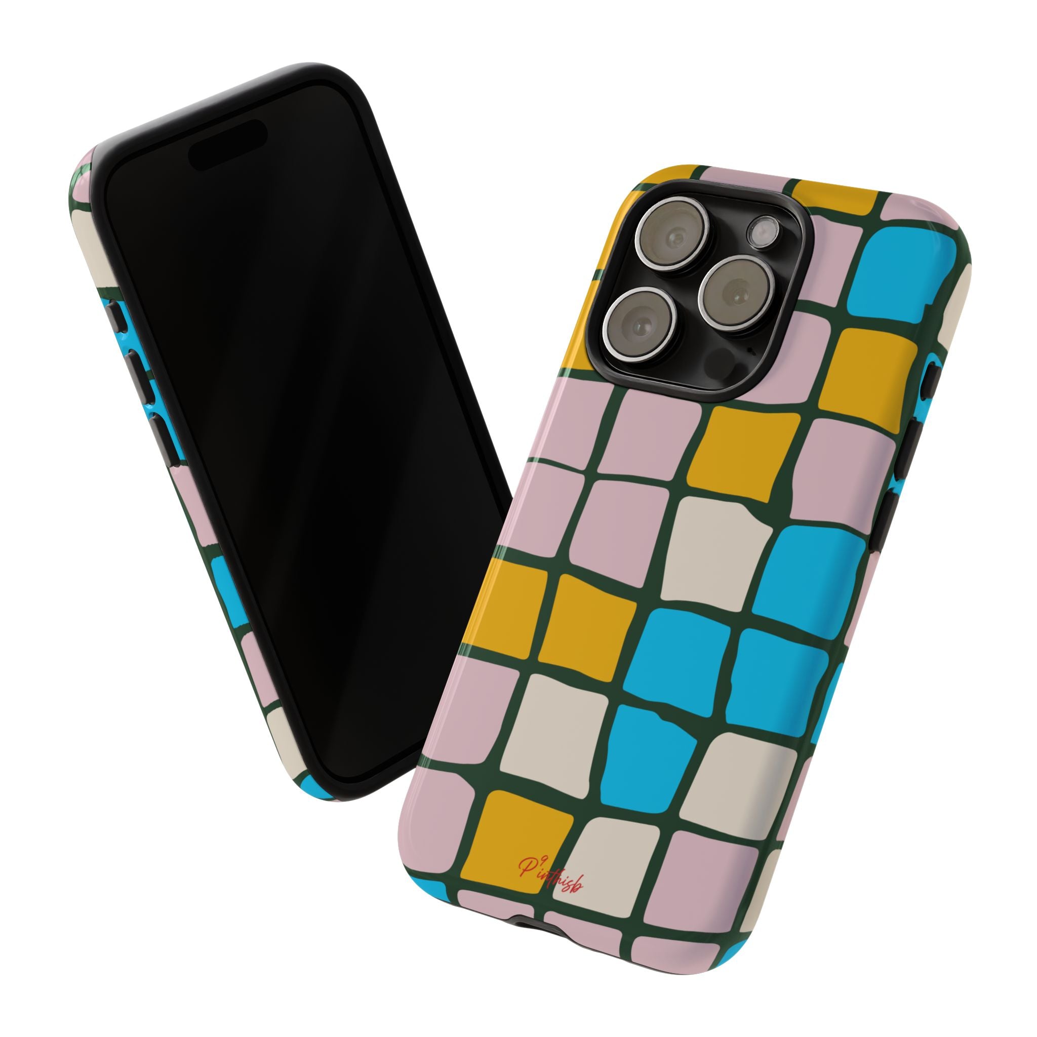 Color Grid Tough Phone Case