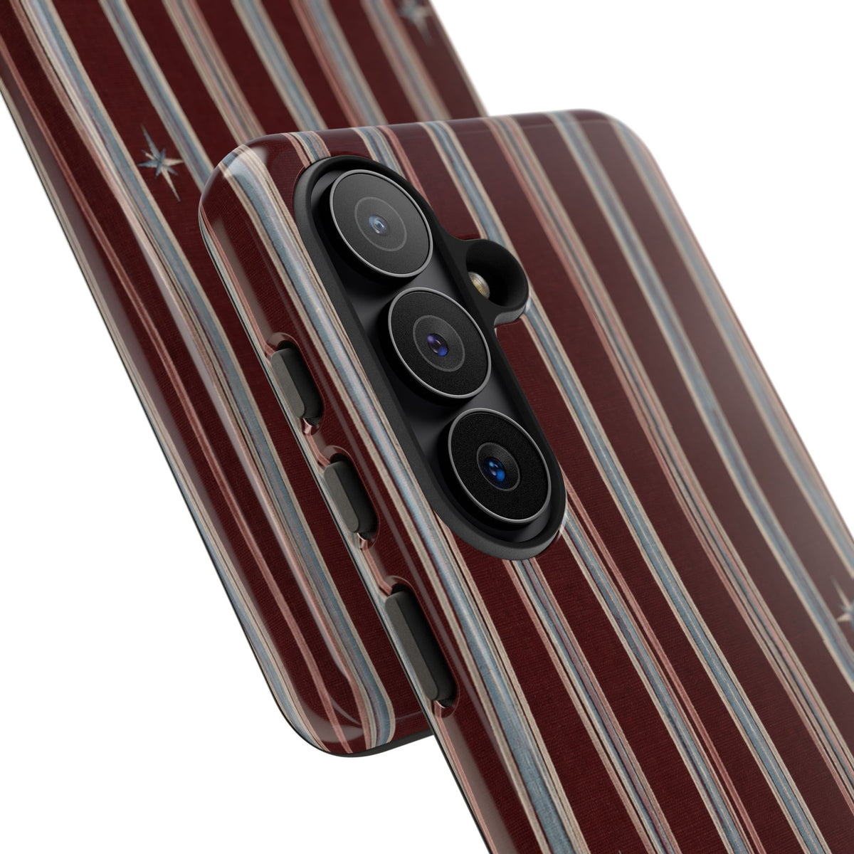Retro Red & Cream with Star Accents Phone Case