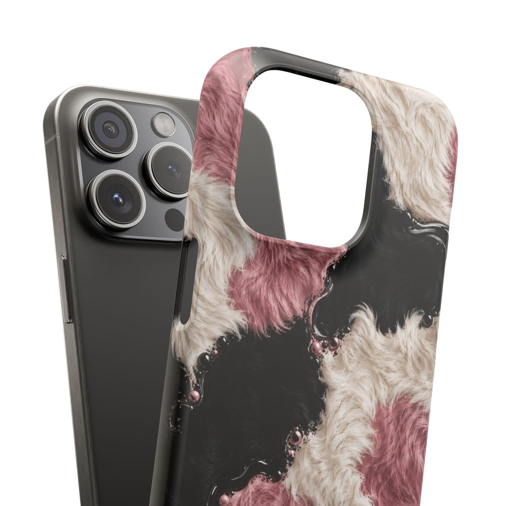 Cow Print Swirl Snap Case