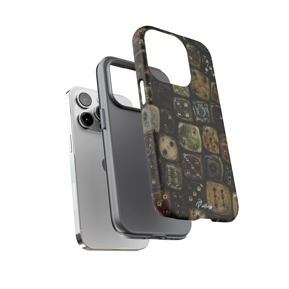 Vintage Dice Tile Phone Case