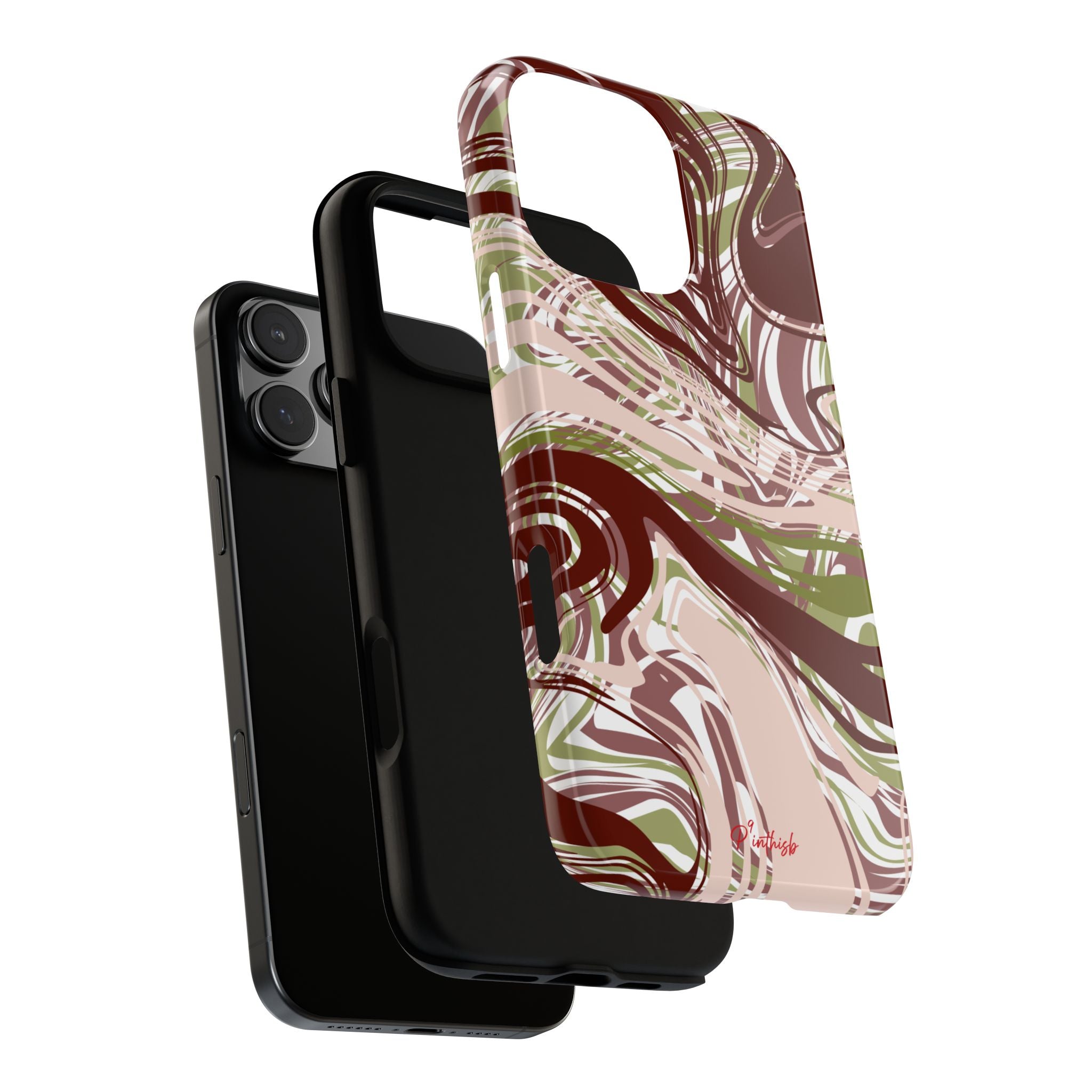 Abstract Marbled Tough Phone Case