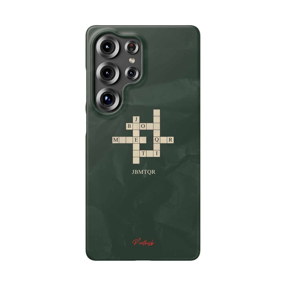"JBMTQR crossword" Snap Phone Case