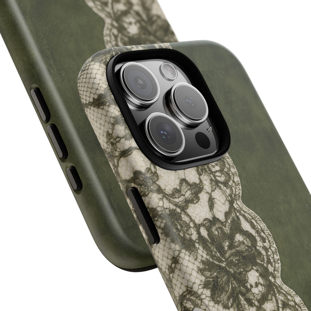 Olive Lace Tough Case