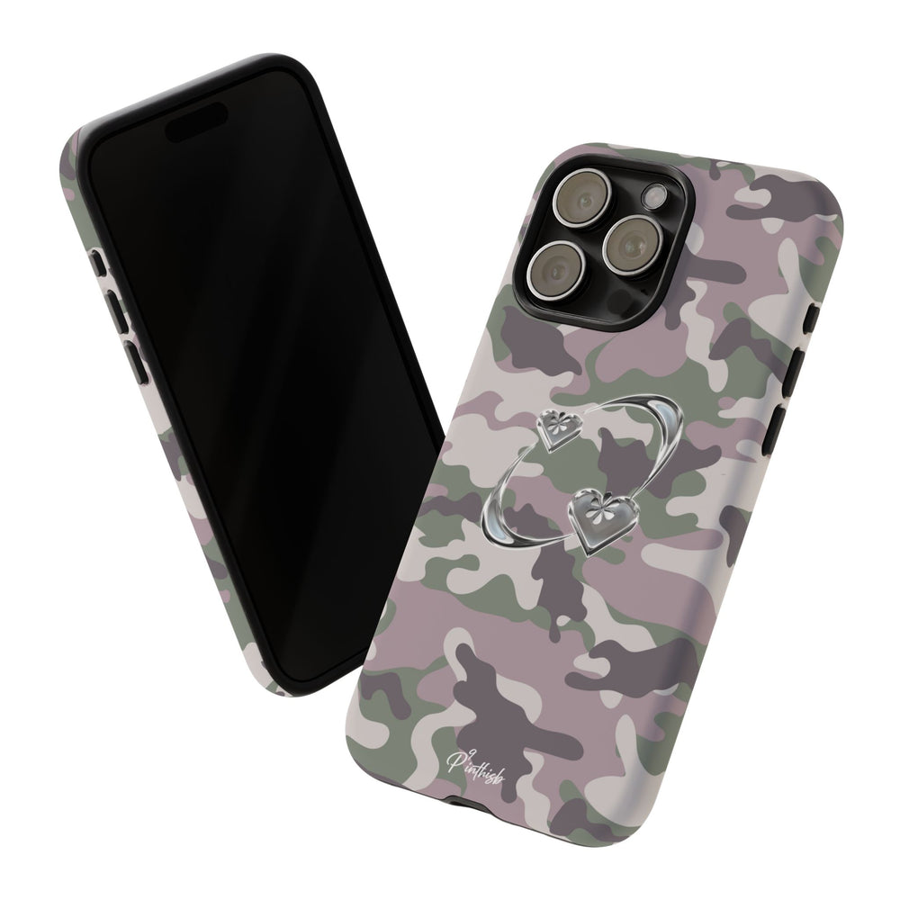 Camouflage Heart Tough Phone Case
