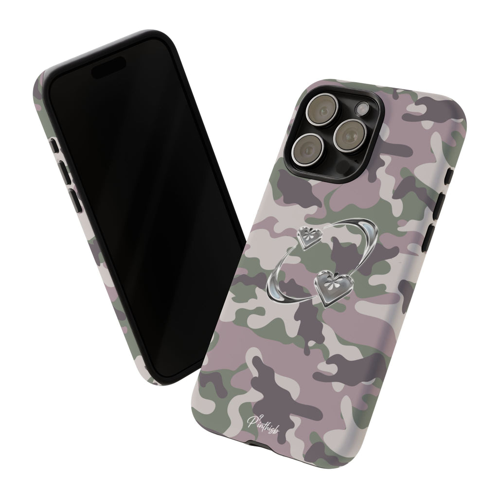 Camouflage Heart Tough Phone Case