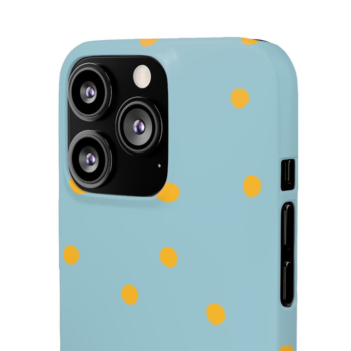 Blue & Yellow Polka Dot Snap Phone Case