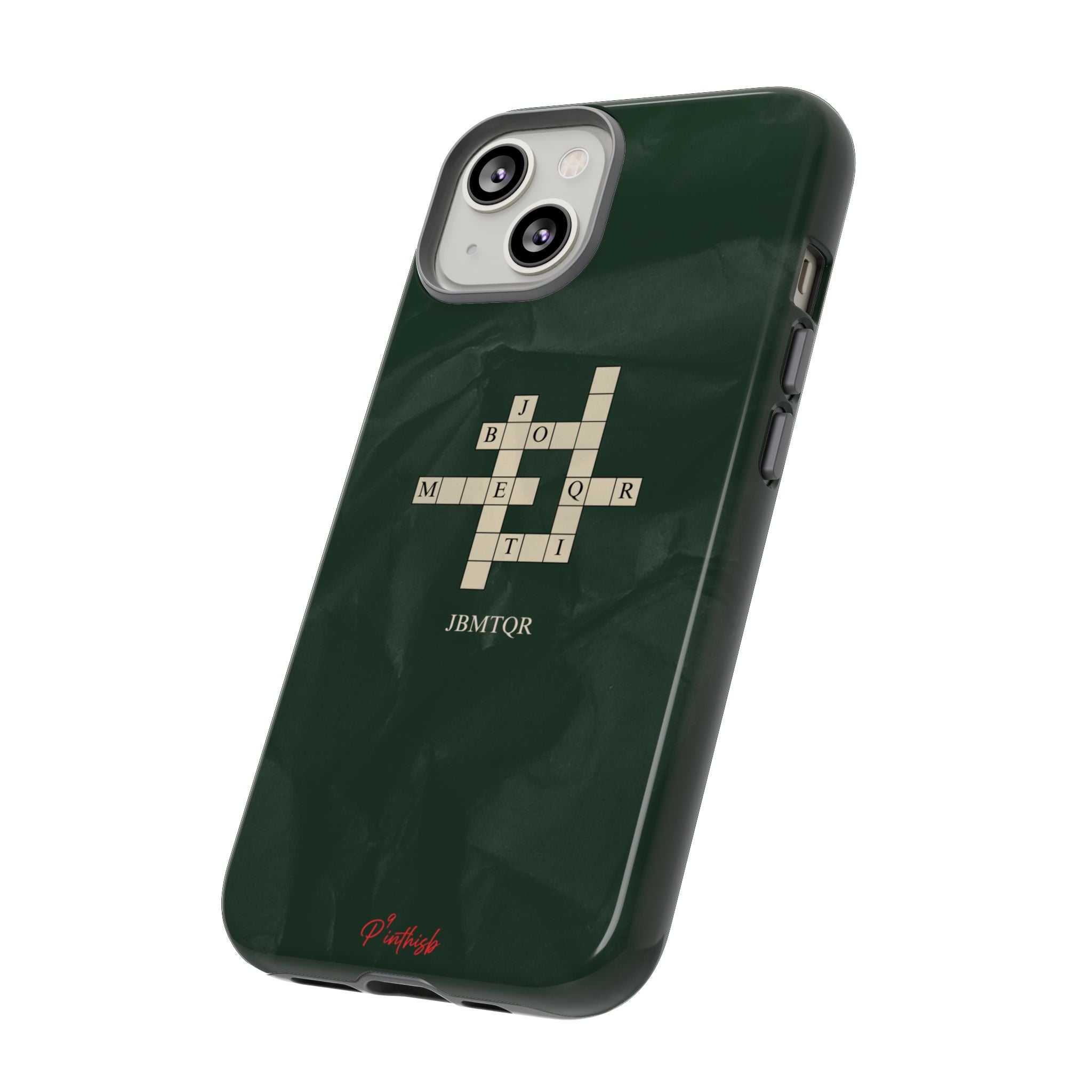 "JBMTQR crossword" Tough Phone Case