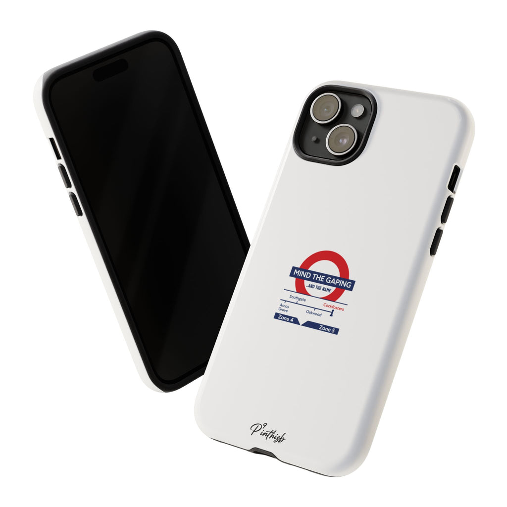 "Mind the Gaping" London Tube Parody Phone Case
