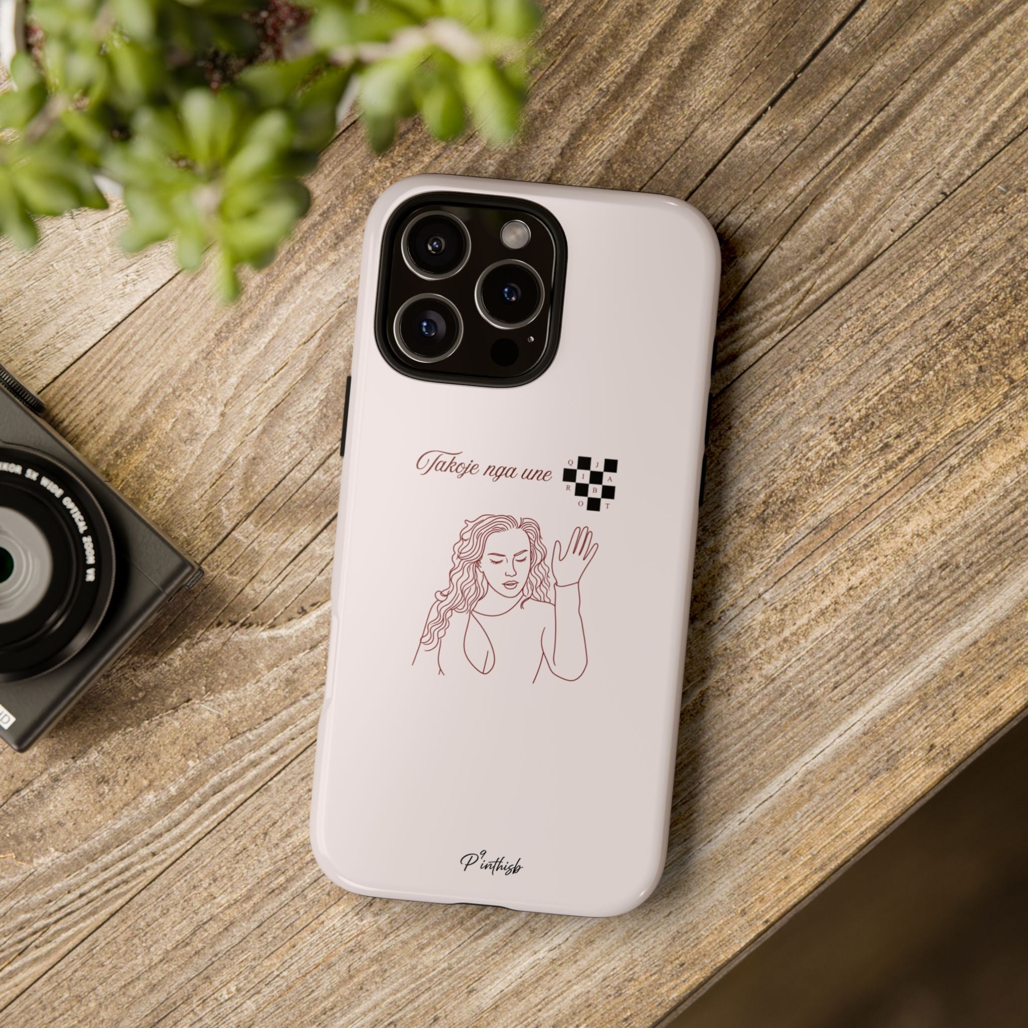 "Takoje nga une q*ja robt" tough phone case