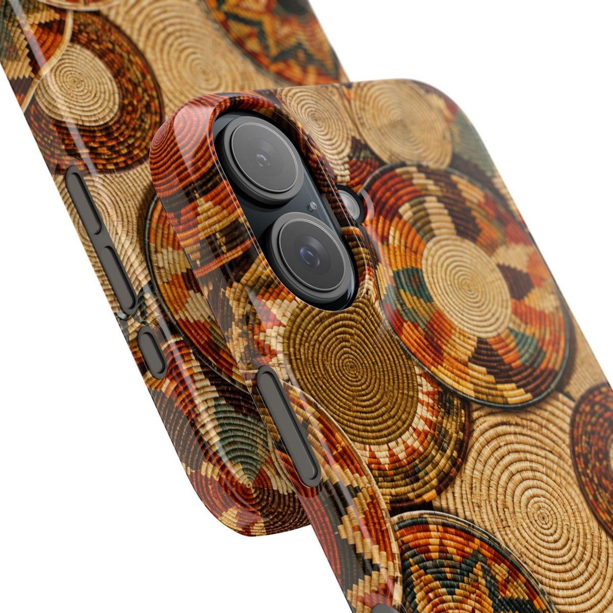 Bohemian Woven Basket Pattern Snap Case