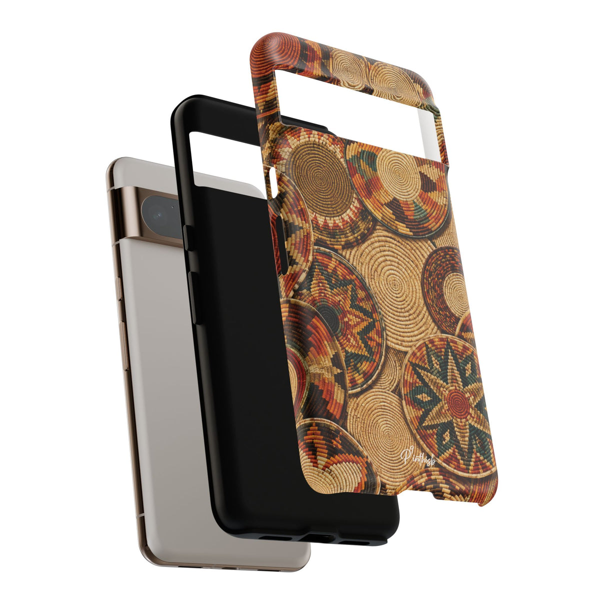 Bohemian Woven Basket Pattern Tough Case
