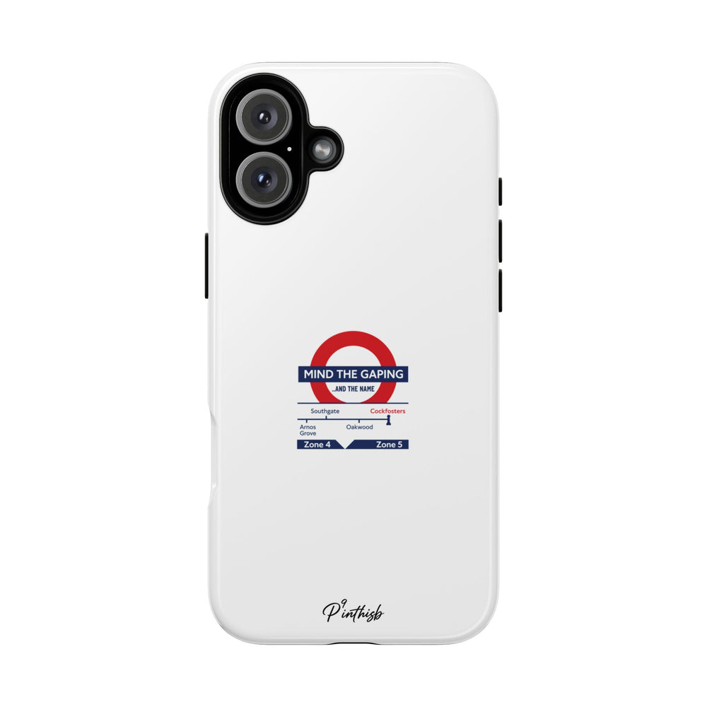 "Mind the Gaping" London Tube Parody Phone Case