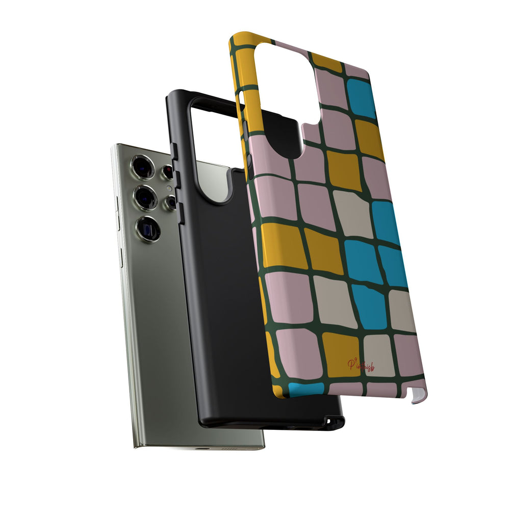 Color Grid Tough Phone Case