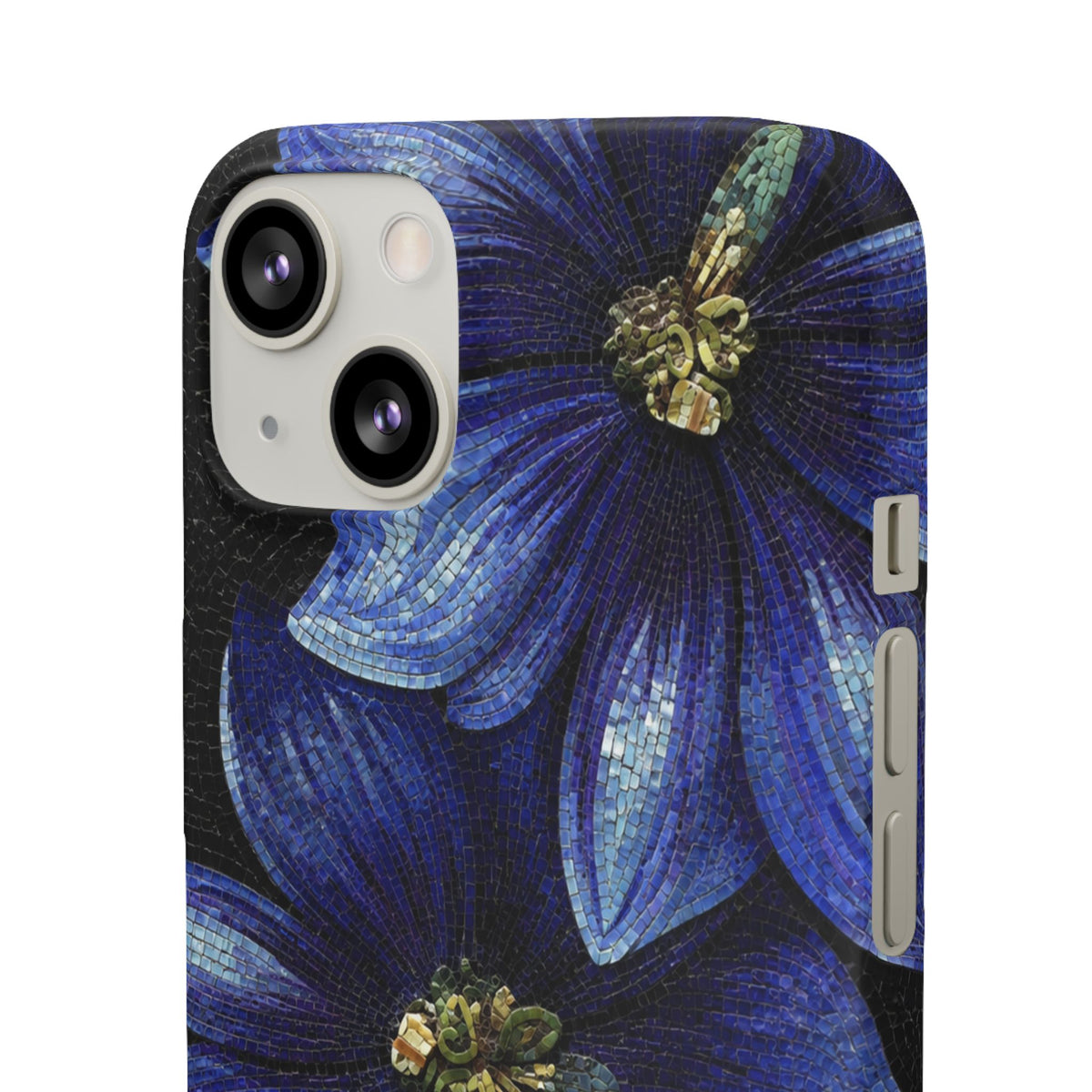 Blue Floral Snap Case