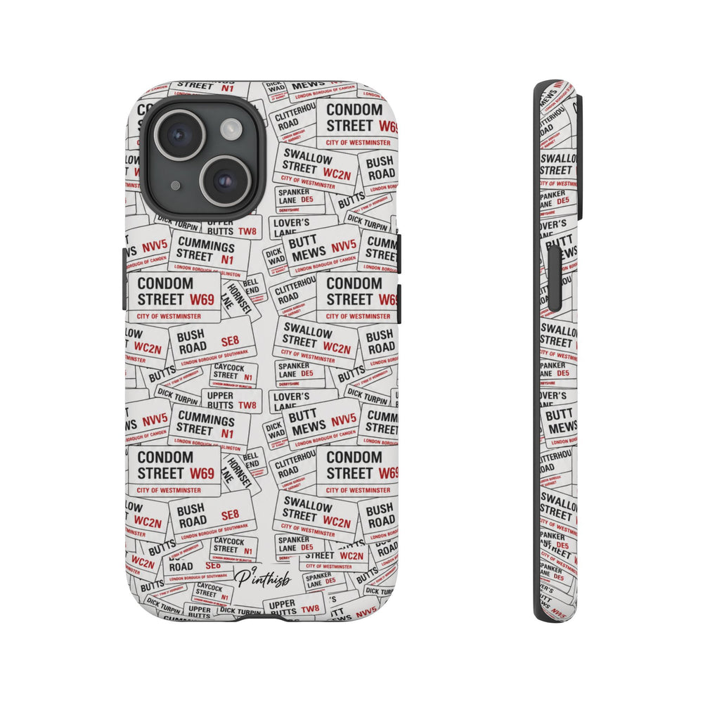 Cheeky London Street Signs Phone Case