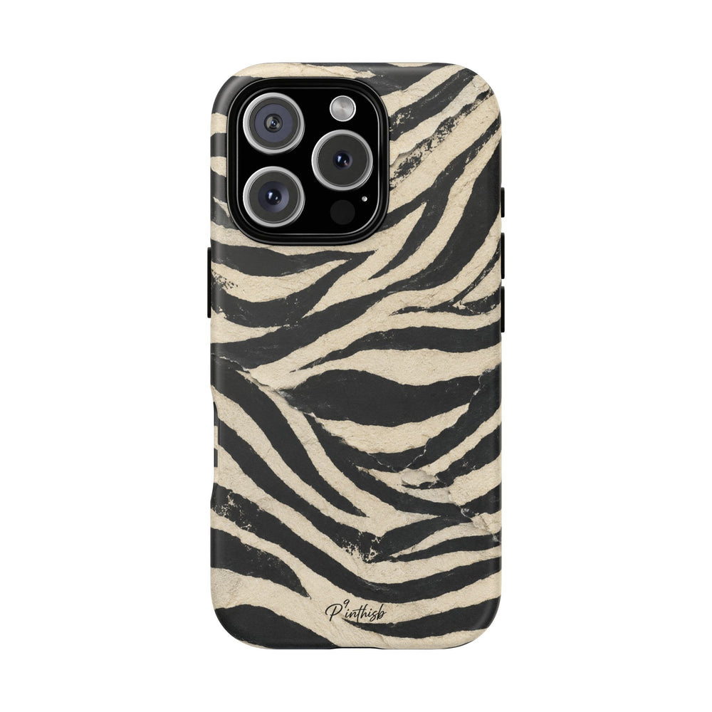 Zebra Stripe Tough Phone Case