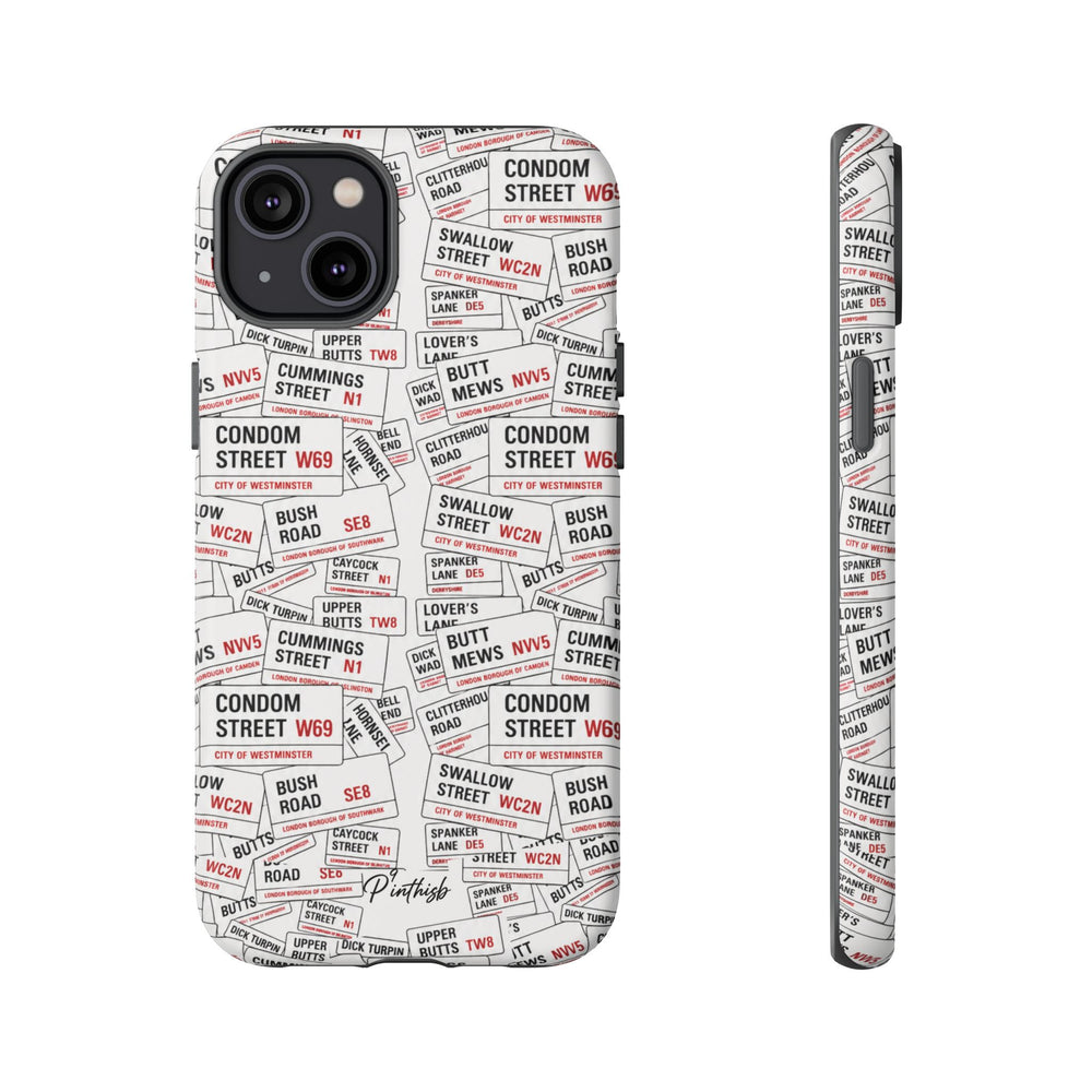 Cheeky London Street Signs Phone Case
