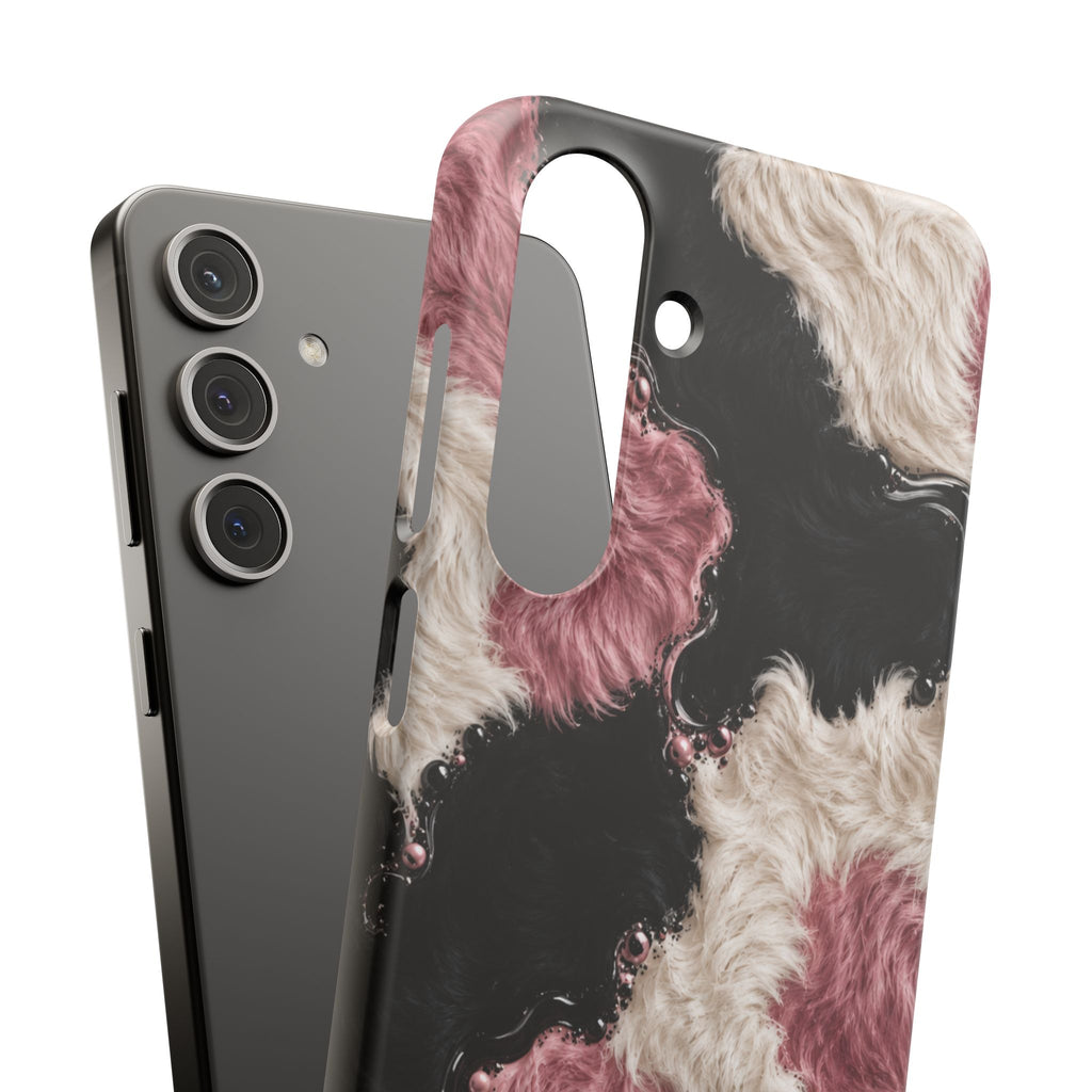 Cow Print Swirl Snap Case