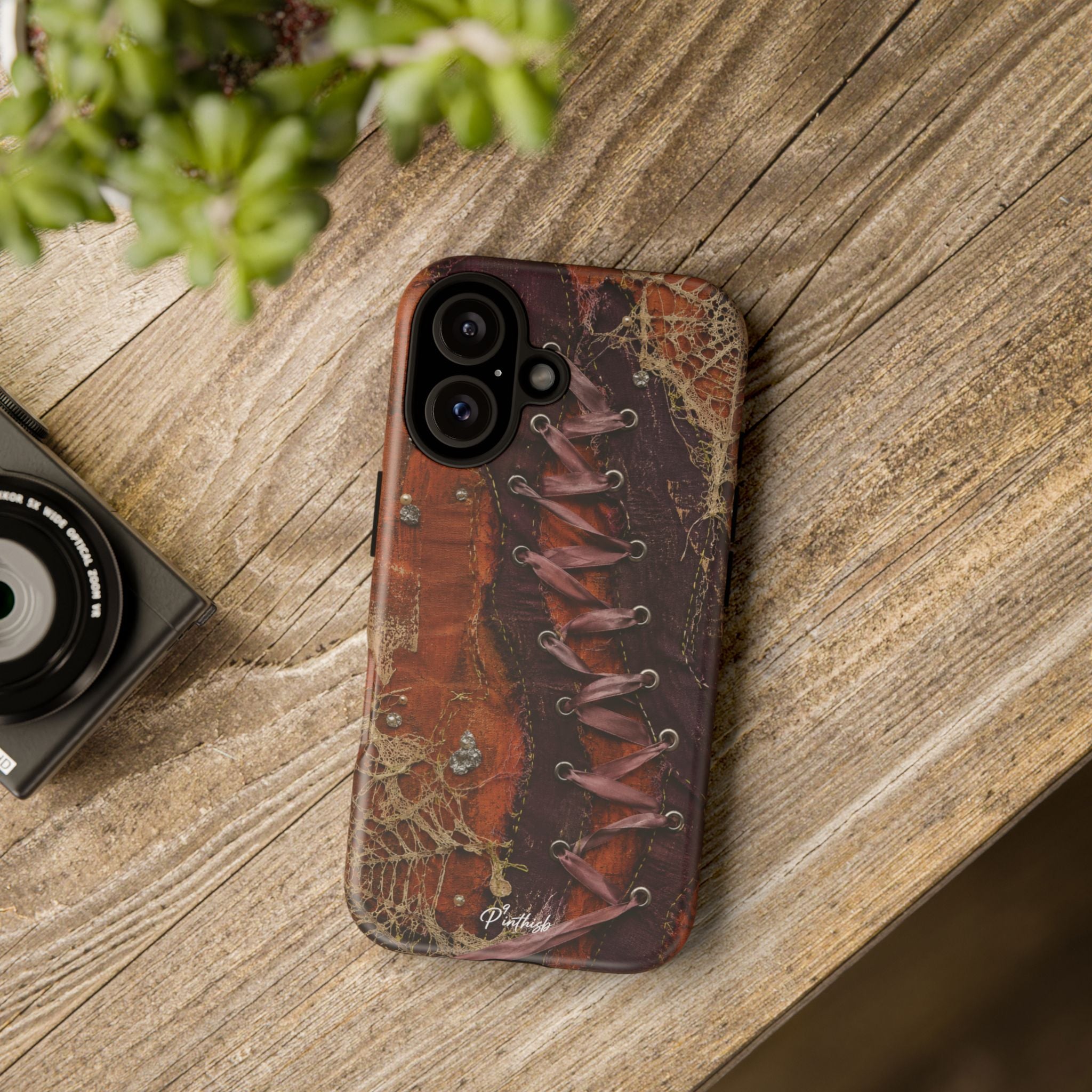 Vintage Leather Lace Tough Case