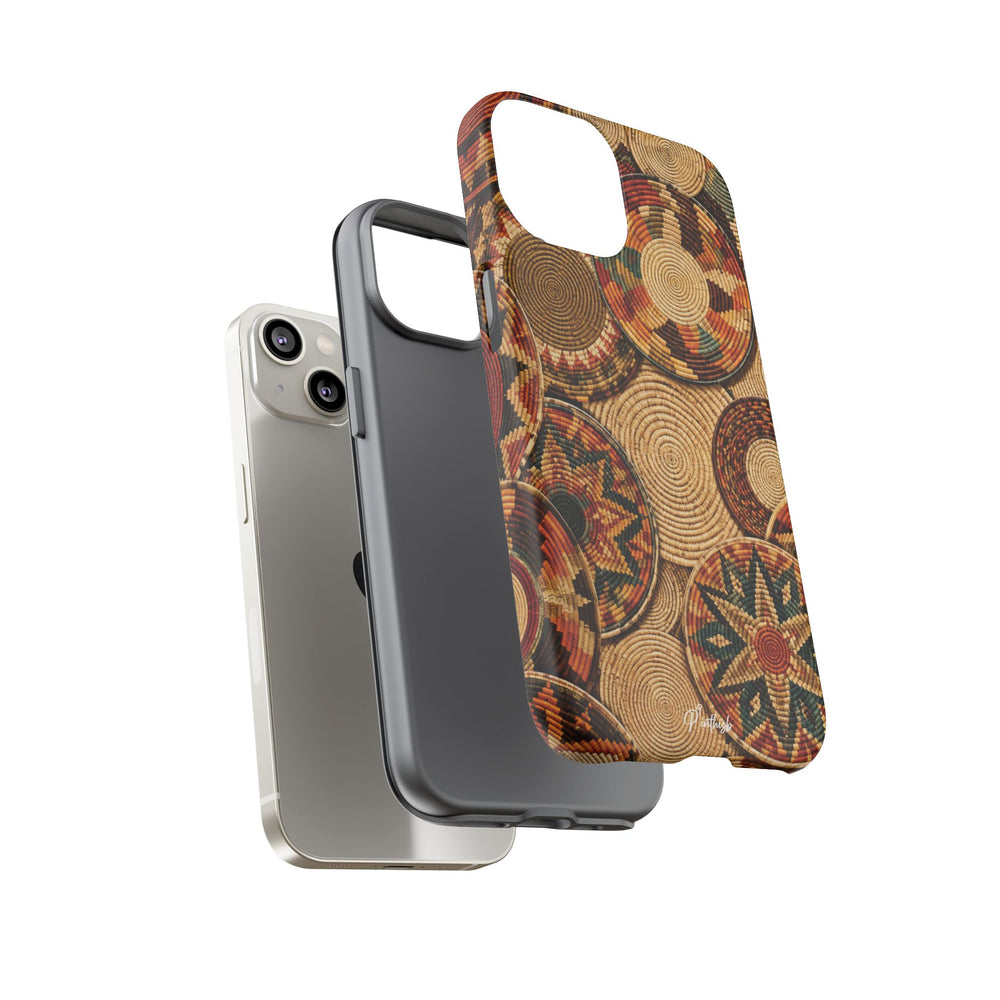 Bohemian Woven Basket Pattern Tough Case