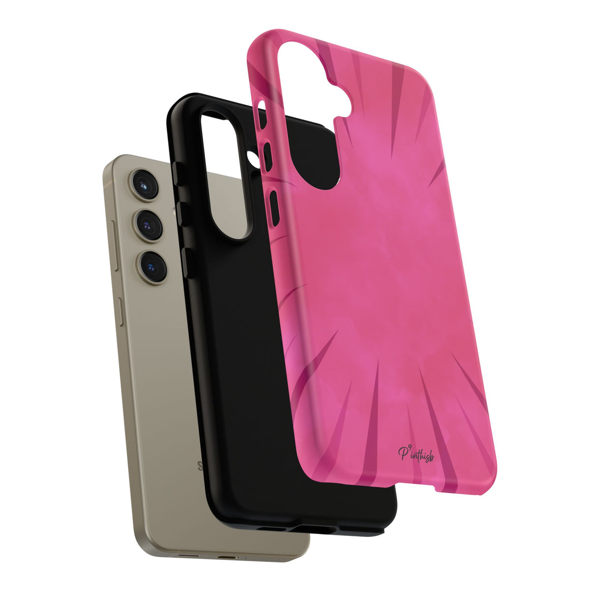 Pink Burst Tough Phone Case